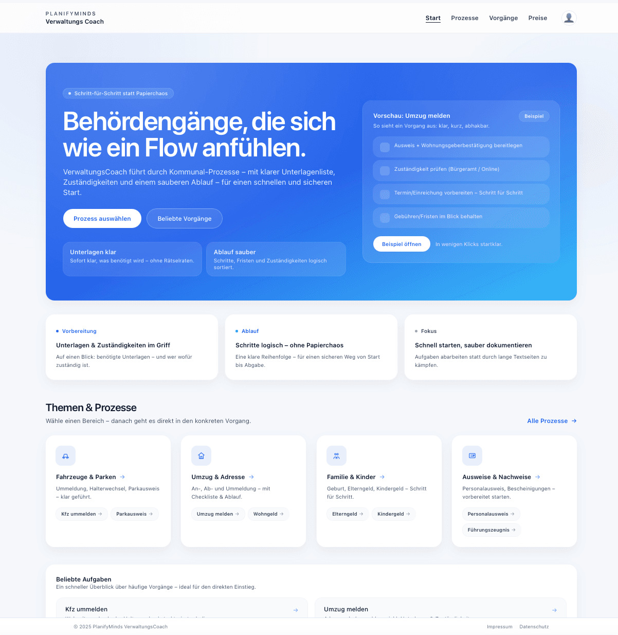 VerwaltungsCoach – Startseite